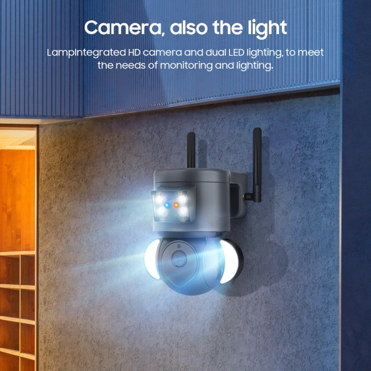 ST-429-4M-TY-4G 4MP 4G Smart Security Floodlight Camera Support Two-way Audio / Night Vision, EU 4G Frequency by bashfashion