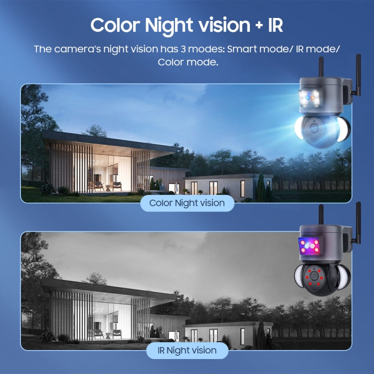 ST-429-4M-TY-4G 4MP 4G Smart Security Floodlight Camera Support Two-way Audio / Night Vision, EU 4G Frequency by bashfashion