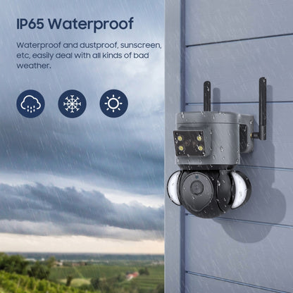 ST-429-4M-TY-4G 4MP 4G Smart Security Floodlight Camera Support Two-way Audio / Night Vision, EU 4G Frequency by bashfashion