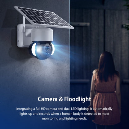 ST-S518-2M-TY 2.4G Wifi Solar Battery Powered Floodlight PTZ Camera with PIR Human Detection by bashfashion