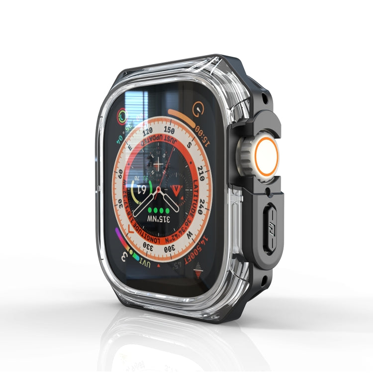 For Apple Watch Ultra 3 / 2 / 1 49mm Double Color Armor Shockproof Case(Black) by bashfashion