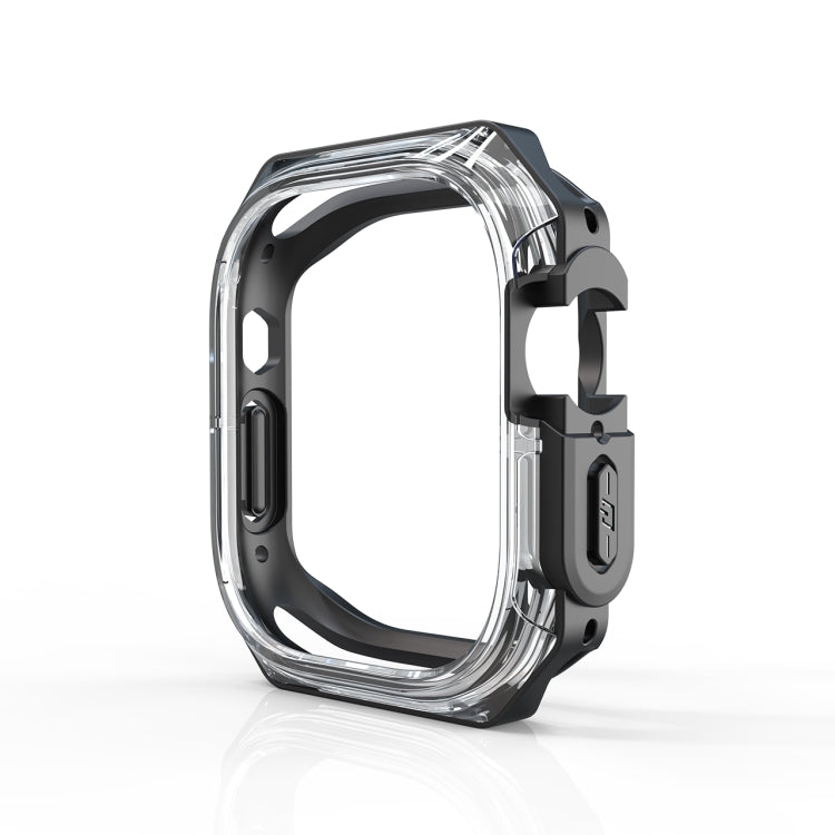For Apple Watch Ultra 3 / 2 / 1 49mm Double Color Armor Shockproof Case(Black) by bashfashion