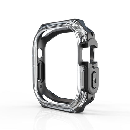 For Apple Watch Ultra 3 / 2 / 1 49mm Double Color Armor Shockproof Case(Black) by bashfashion