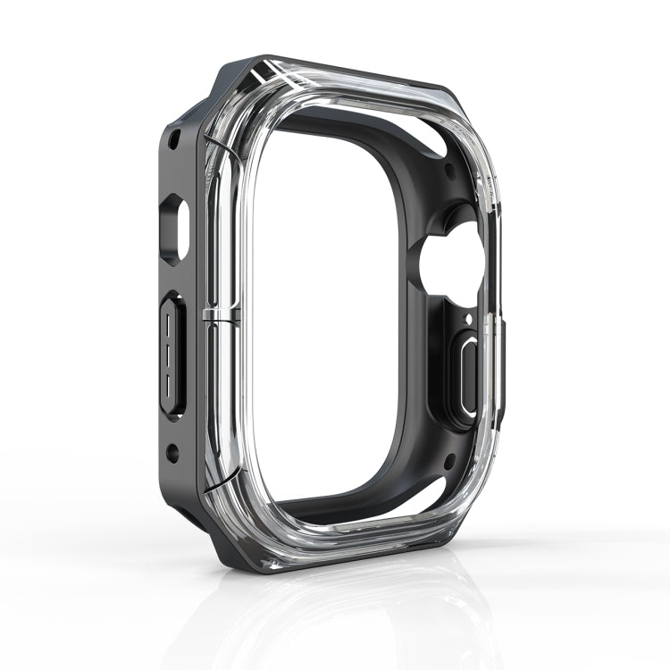 For Apple Watch Ultra 3 / 2 / 1 49mm Double Color Armor Shockproof Case(Black) by bashfashion