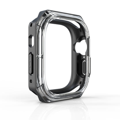 For Apple Watch Ultra 3 / 2 / 1 49mm Double Color Armor Shockproof Case(Black) by bashfashion