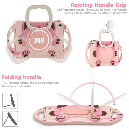 For iPad 2025 / 2022 Cute Cat King Kids Shockproof Silicone Tablet Case(Pink) by bashfashion