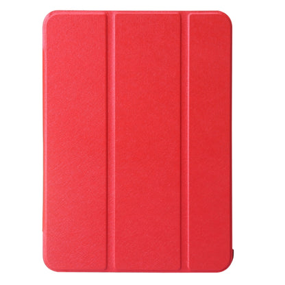 For iPad 2025 / 2022 Silk Texture Three-fold Horizontal Flip Leather Tablet Case(Red) by bashfashion