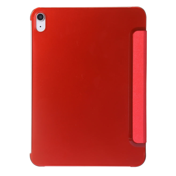 For iPad 2025 / 2022 Silk Texture Three-fold Horizontal Flip Leather Tablet Case(Red) by bashfashion