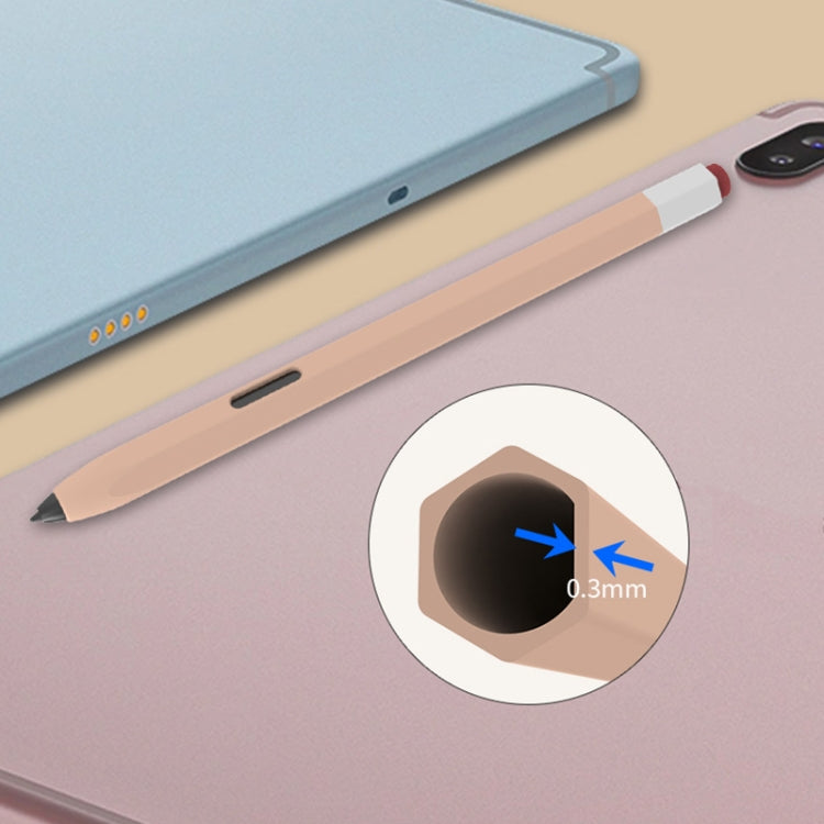 For Samsung Galaxy Tab S6 Lite P610/P615 LOVE MEI Soft Silicone Stylus Pen Protective Case(Purple) by LOVE MEI