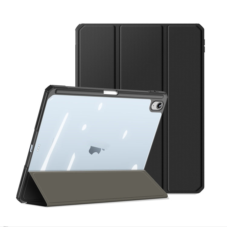 For iPad 2025 / 2022 DUX DUCIS TOBY Series Antiskid Leather Smart Tablet Case(Black) by DUX DUCIS