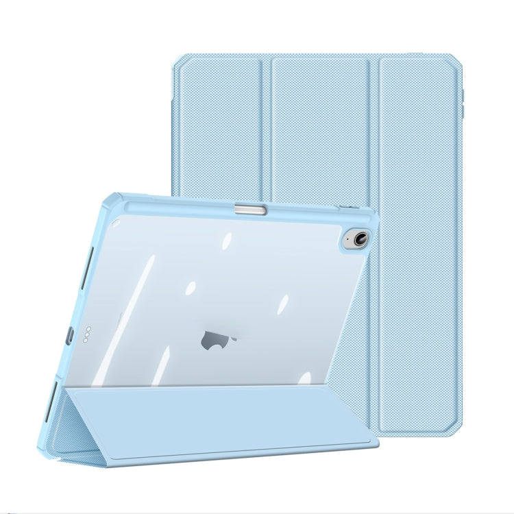 For iPad 2025 / 2022 DUX DUCIS TOBY Series Antiskid Leather Smart Tablet Case(Blue) by DUX DUCIS