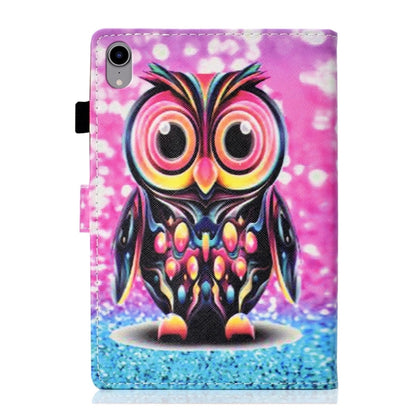 For iPad 2025 / 2022 Coloured Drawing Stitching Smart Leather Tablet Case(Owl) by bashfashion