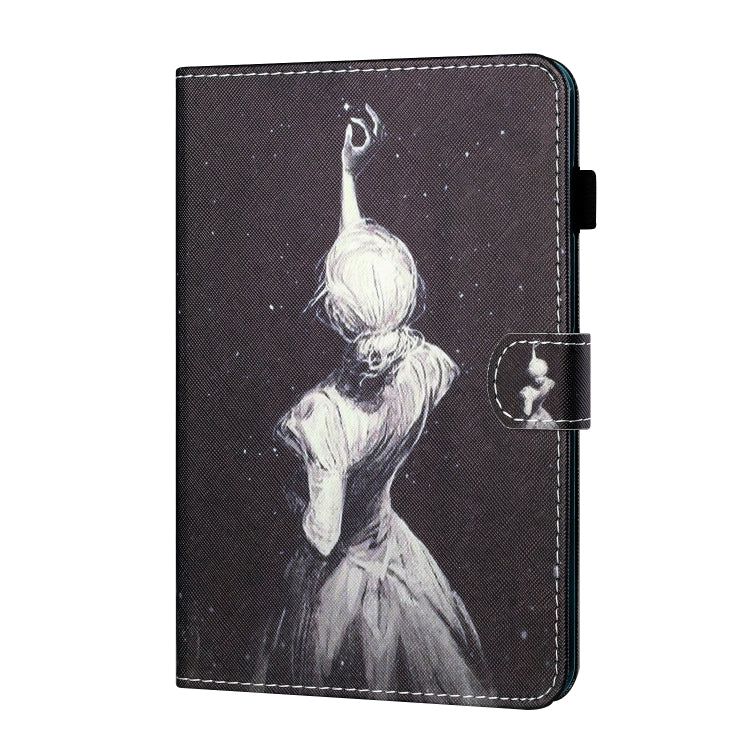 For iPad 2025 / 2022 Coloured Drawing Stitching Smart Leather Tablet Case(Girl) by bashfashion