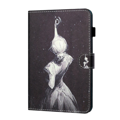 For iPad 2025 / 2022 Coloured Drawing Stitching Smart Leather Tablet Case(Girl) by bashfashion