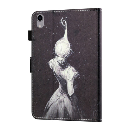 For iPad 2025 / 2022 Coloured Drawing Stitching Smart Leather Tablet Case(Girl) by bashfashion