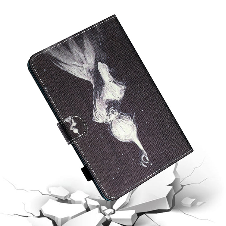 For iPad 2025 / 2022 Coloured Drawing Stitching Smart Leather Tablet Case(Girl) by bashfashion