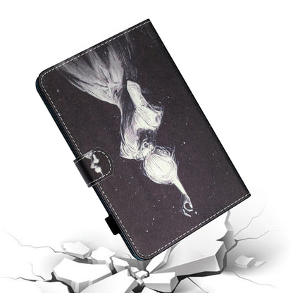 For iPad 2025 / 2022 Coloured Drawing Stitching Smart Leather Tablet Case(Girl) by bashfashion