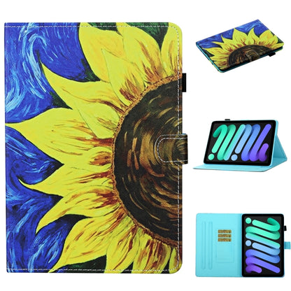 For iPad 2025 / 2022 Coloured Drawing Stitching Smart Leather Tablet Case(Sunflower) by bashfashion