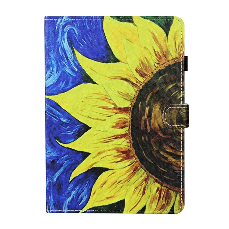 For iPad 2025 / 2022 Coloured Drawing Stitching Smart Leather Tablet Case(Sunflower) by bashfashion