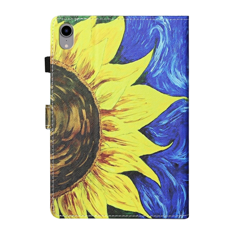 For iPad 2025 / 2022 Coloured Drawing Stitching Smart Leather Tablet Case(Sunflower) by bashfashion