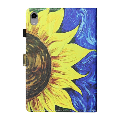 For iPad 2025 / 2022 Coloured Drawing Stitching Smart Leather Tablet Case(Sunflower) by bashfashion
