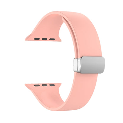 Folding Buckle Silicone Watch Band For Apple Watch Ultra 49mm(Pink) by bashfashion