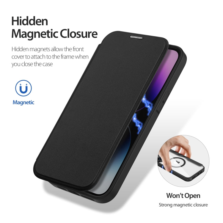 For iPhone 14 Pro Max DUX DUCIS Skin X Pro Series Magsafe PC + TPU Phone Leather Case(Black) by DUX DUCIS