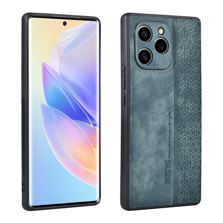 For Honor 60 SE AZNS 3D Embossed Skin Feel Phone Case(Dark Green) by AZNS