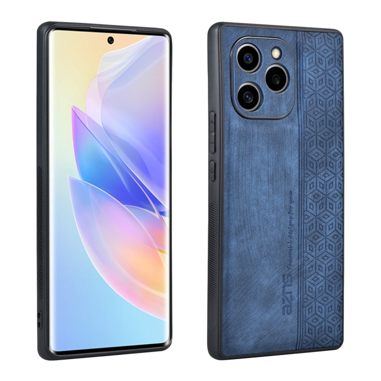 For Honor 60 SE AZNS 3D Embossed Skin Feel Phone Case(Sapphire Blue) by AZNS