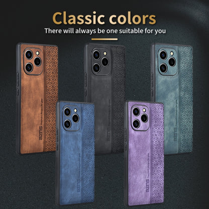 For Honor 60 SE AZNS 3D Embossed Skin Feel Phone Case(Sapphire Blue) by AZNS