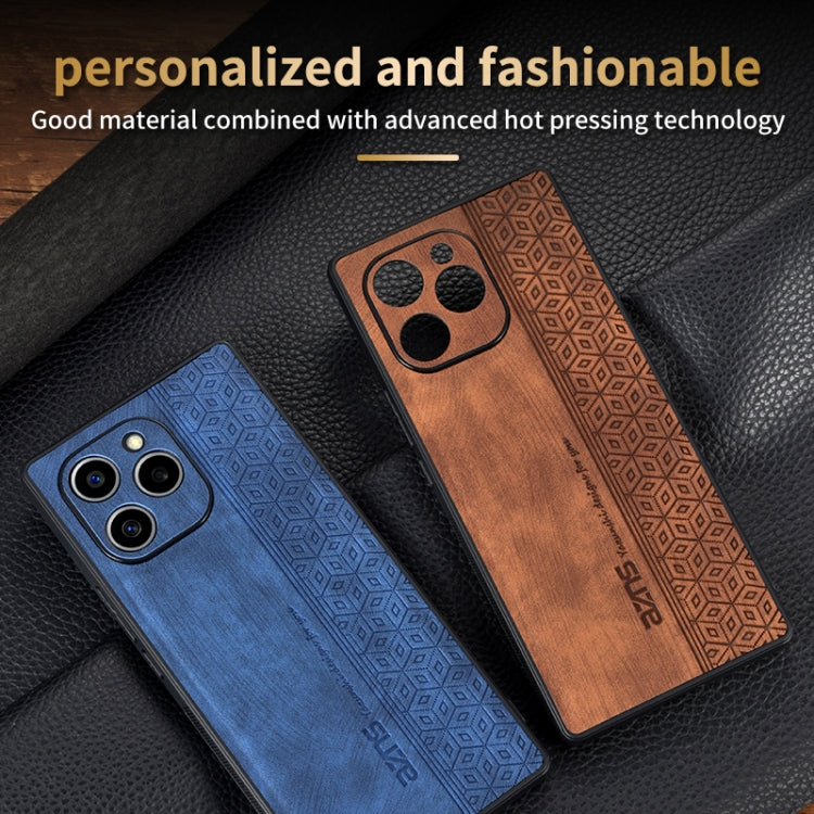 For Honor 60 SE AZNS 3D Embossed Skin Feel Phone Case(Sapphire Blue) by AZNS