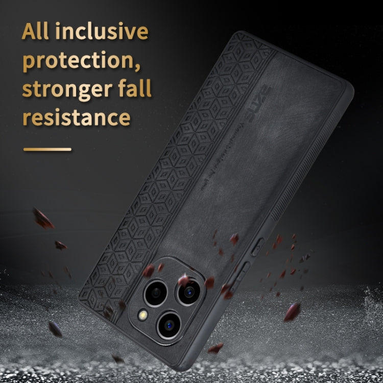 For Honor 60 SE AZNS 3D Embossed Skin Feel Phone Case(Black) by AZNS