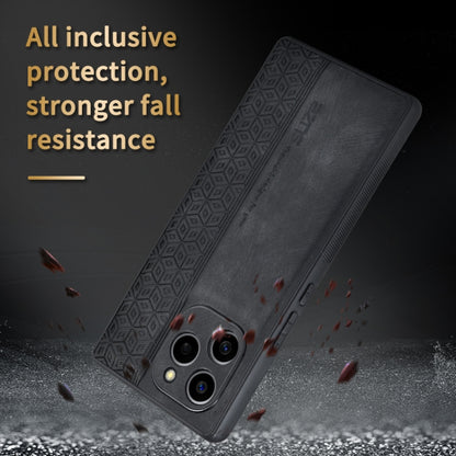 For Honor 60 SE AZNS 3D Embossed Skin Feel Phone Case(Black) by AZNS