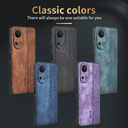 For Honor Play 30 Plus AZNS 3D Embossed Skin Feel Phone Case(Brown) by AZNS