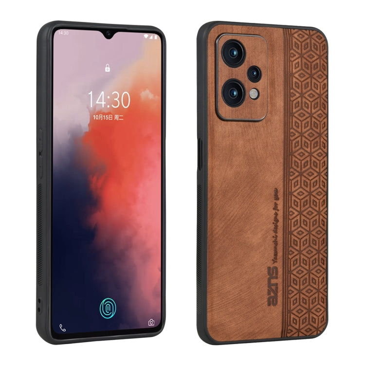 For OnePlus Nord CE 2 Lite 5G AZNS 3D Embossed Skin Feel Phone Case(Brown) by AZNS