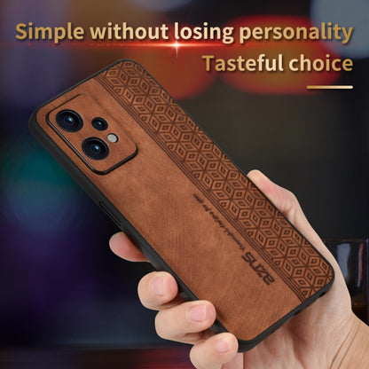 For OnePlus Nord CE 2 Lite 5G AZNS 3D Embossed Skin Feel Phone Case(Brown) by AZNS