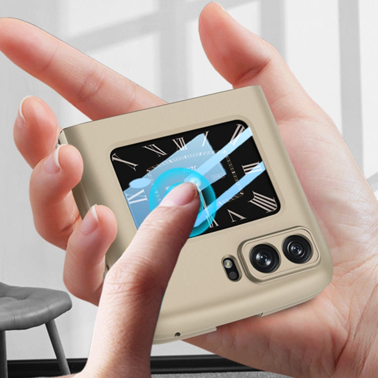 For Motorola Razr 2022 GKK Ultrathin Integrated Shockproof Protective Phone Case(Gold) by GKK