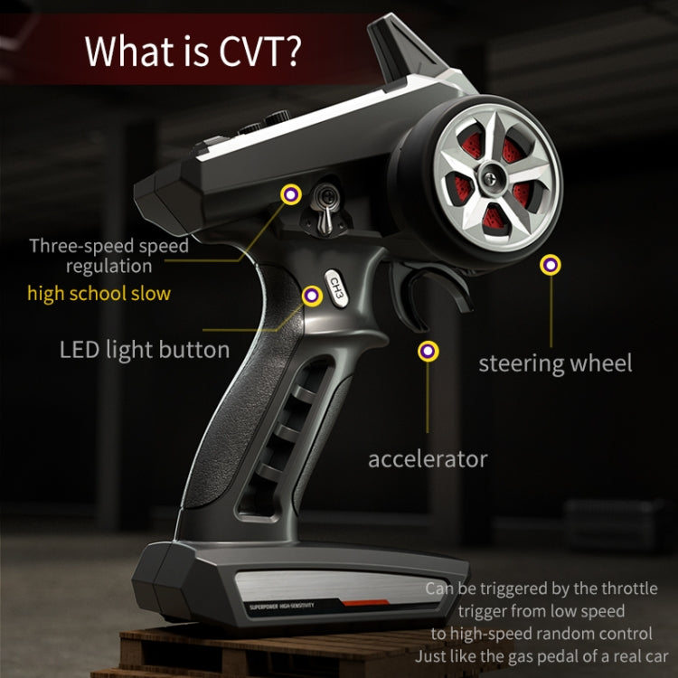 JJR/C Q117C Full Scale Brushless High Speed Off-Road Wrangler Remote Control Car(Black Red) by JJR/C
