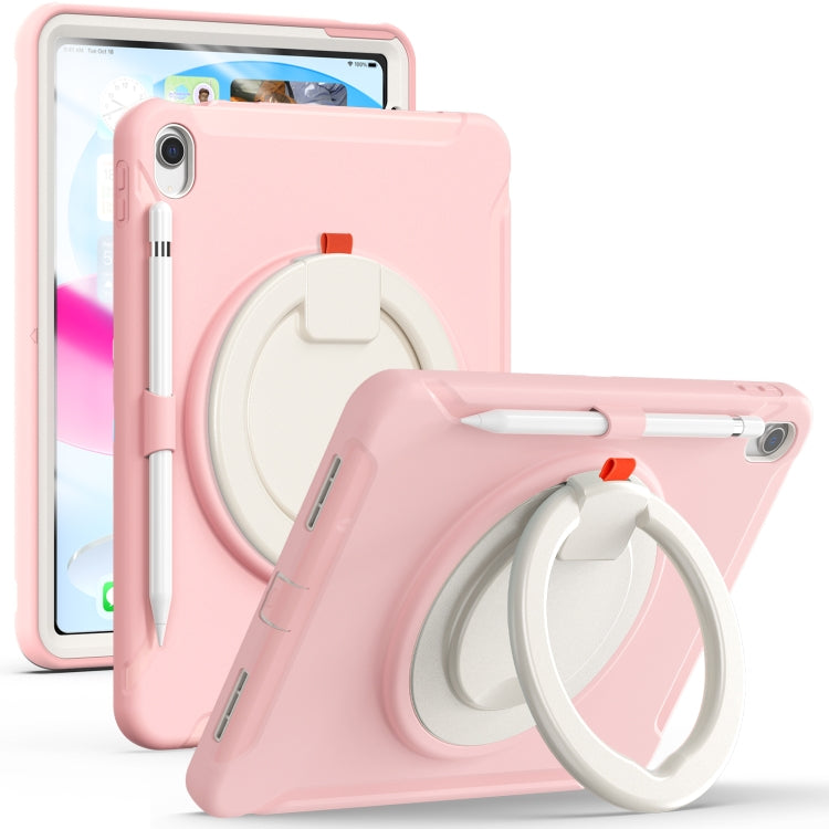 For iPad 2025 / 2022 Shockproof TPU + PC Protective Tablet Case(Cherry Blossoms Pink) by bashfashion