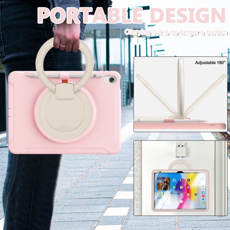 For iPad 2025 / 2022 Shockproof TPU + PC Protective Tablet Case(Cherry Blossoms Pink) by bashfashion