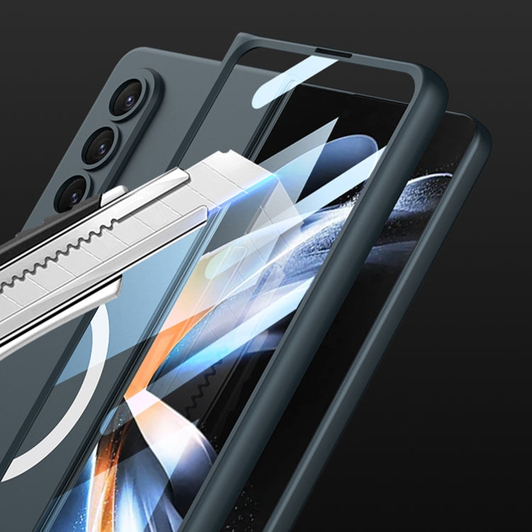 For Samsung Galaxy Z Fold4 GKK MagSafe Ultrathin Integrated Shockproof Protective Phone Case(Dark Green) by GKK