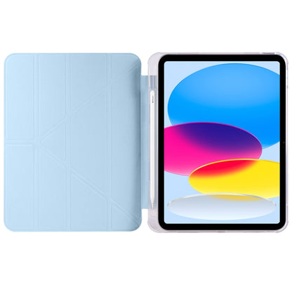 For iPad 2025 / 2022 Four-corner Airbag Deformation Tablet Leather Case (Ice Blue) by bashfashion