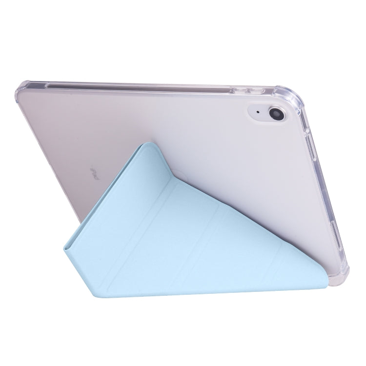 For iPad 2025 / 2022 Four-corner Airbag Deformation Tablet Leather Case (Ice Blue) by bashfashion