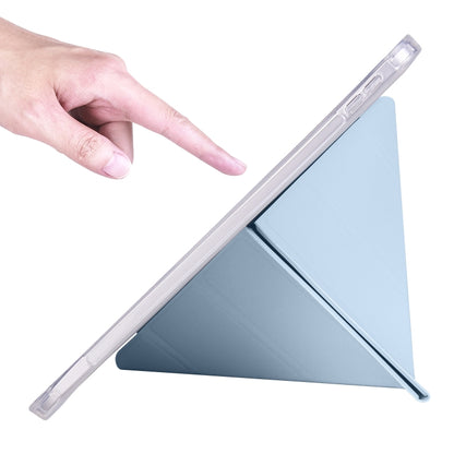 For iPad 2025 / 2022 Four-corner Airbag Deformation Tablet Leather Case (Ice Blue) by bashfashion
