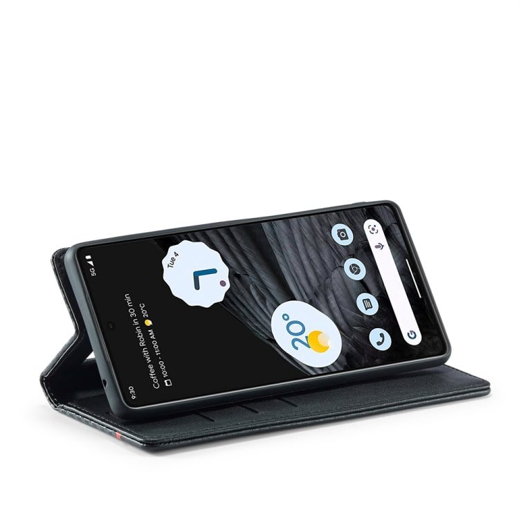 For Google Pixel 7 Pro LC.IMEEKE Carbon Fiber PU + TPU Leather Case(Vertical Black) by LC.IMEEKE