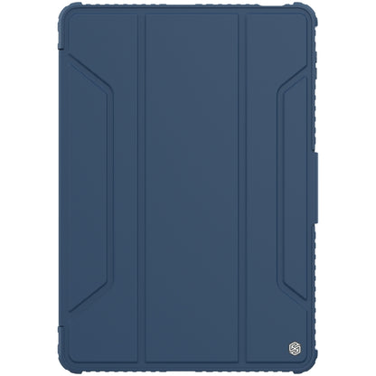 For Xiaomi Pad 5 Pro 12.4 inch NILLKIN Bumper Pro Leather Tablet Case with Pen Slot & Sleep / Wake-up Function(Blue) by NILLKIN
