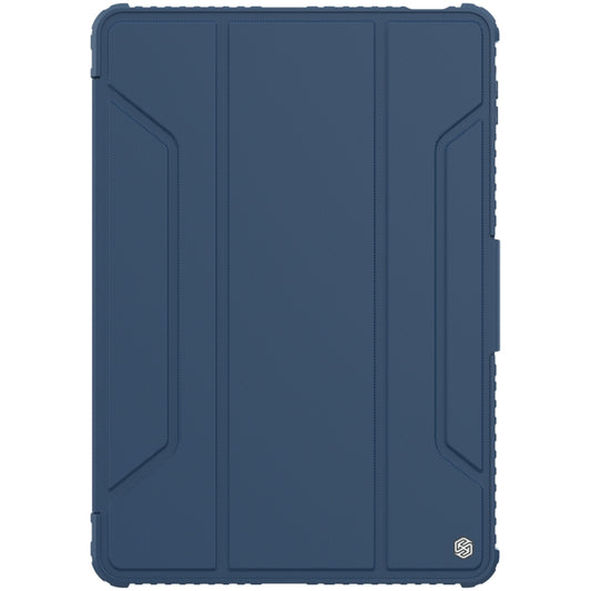 For Xiaomi Pad 5 Pro 12.4 inch NILLKIN Bumper Pro Leather Tablet Case with Pen Slot & Sleep / Wake-up Function(Blue) by NILLKIN