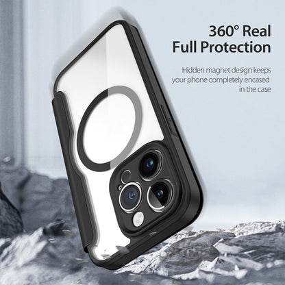 For iPhone 14 Pro DUX DUCIS Skin X Pro Series Magsafe PC + TPU Phone Leather Case(Black) by DUX DUCIS