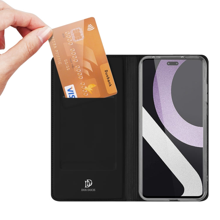 For Xiaomi 12 Lite 5G NE DUX DUCIS Skin Pro Series Horizontal Flip Phone Leather Case(Black) by DUX DUCIS