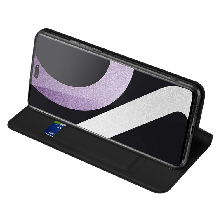 For Xiaomi 12 Lite 5G NE DUX DUCIS Skin Pro Series Horizontal Flip Phone Leather Case(Black) by DUX DUCIS